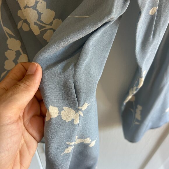 Blue Floral Réalisation Par "Bianca" Top (Sz S) - Picture 6 of 6